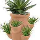 Strawberry Planter Garden Tower with 6 Pocket Terracotta Pot Vertical Garden Planters Pot Versatile Flower Container for Home Patio Balconies Gardening