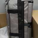 130L Expandable Luggage, 40 Inch Suitcase with Wheels, Collapsible Luggage with Wheels, Rolling Duffle Bag with wheels, Foldable Suitcasewith2Handle Wrap 2Fixing Straps 1Shoulder Strap (gray), Large