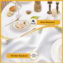 10-Pack White Round Tablecloths, 108 Inches, Stain-Resistant Polyester for 4-5 Ft Round Tables - Washable Table Covers for Weddings, Banquets, Birthday Parties, Events