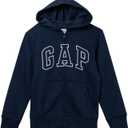 GAP Boys' Logo Hoodie Hooded Full Zip Sweatshirt (XX-Large, Tapestry Navy)
