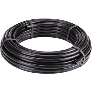 Raindrip 052010P 1/2 in. Drip Irrigation Supply Tubing, 100 ft., for Emitters, Irrigation Parts, and Drip Systems,Black Polythyrene