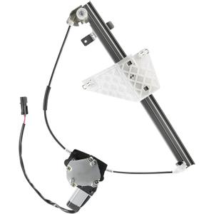 YHTAUTO Rear Driver Side Power Window Regulator with 2-Pin Motor Assembly for Jeep Grand Cherokee WJ 1999-2000, Sport Utility