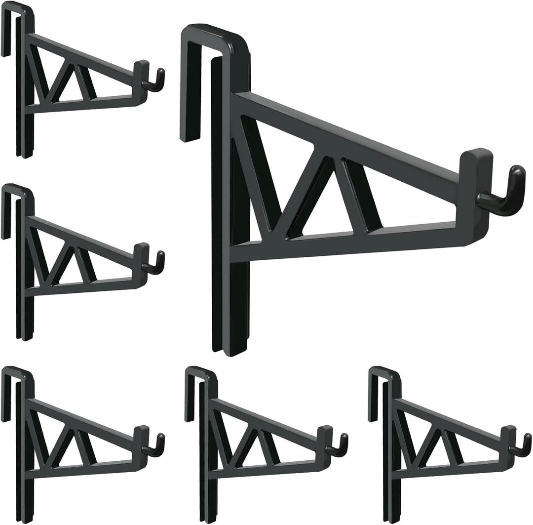 6 Pack Bee Hive Frame Holder Bee Frame Bracket Beehive Inspection Bracket Beekeeping Frame Support Bracket Rack Beekeeping Frame Holder Tool Bee Hive Stand for Honey Harvesting & Inspection(Black)