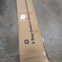 VIVOHOME 2-Pack 6 Step Galvanized Steel Hand Rails for Outdoor Steps  Curved Ends and Safety Balusters Exterior Railing for Porch, Deck, or Indoor Stairs, Complete Installation Kit