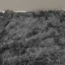 WERDIM Shaggy Fluffy Faux Fur Body Pillow Cover 21"x54" Button Closure Velvet Pillow Shams Throw Body Pillowcase Long Decorative Bed Pillow Case(Tie Dye Dark Grey, 21 X 54 Inches)