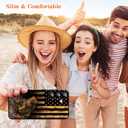 Phone Case Compatiable for Samsung Galaxy A16 5G,Slim Shockproof Protective Cover for Man Women Girl Boy Children,Wood Grain American Flag Fish
