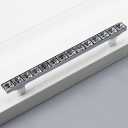 4 Pack Crystal Glass Rhinestone Cabinet Pulls Knobs Handles,Modern Decorated Shiny Dresser Drawer Konbs Pulls Handles for Cupboard Wardrobe Dresser Doors (4 Pack, 5" Hole Centers)