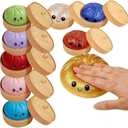 Dumpling Squishy,Dumpling Squishy Mystery Box Glitter Sensory Fidget Balls Stress Relief Hand Toy for Adults & Teens, Easter BasketStuffers with Mini Food Steamer Stretchy Desk Toys (Blue Style 2)