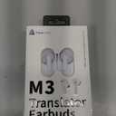 Timekettle M3 Language Translator Earbuds, Two-Way Translator Device with APP for 40 Languages and 13 Offline Translation Packs, Fast Reaction with Revolutionary Al Semantic Tech (Offline Version) (White)