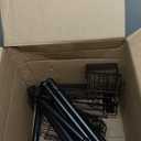 Corner Shower Caddy Tension Pole - 4 Tier Stainless Steel Rustproof Shower Corner Caddy for Bathtub Bathroom Shower Organizer Shelves Adjustable Pole 25-114.2 Inch Black