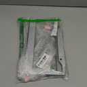 Bling License Plate Frame, Shiny Rhinestones Stainless Steel 4 Holes License Plate Frame, White