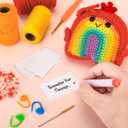 Agantree art Crochet Kit for Beginners Kids Teens Adults Rainbow Crochet Kits with Step-by-Step Video Tutorials, DIY Custom Gifts Birthday Birthday Craft for Girls Friends Women Men (40%+ Yarn)