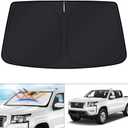 KUST Windshield Sun Shade for Nissan Frontier Accessories 2022-2024 2025 2026 Window Sunshade Sun Visor Protector Foldable Blocks UV Rays Keep Car Cooler