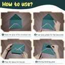 szkoo 100 Pack 5x7 Envelopes, Dark Green A7 Card Christmas Envelopes V Flap Envelope Gold Borders for Invitations, Weddings, Parties & Greeting Cards