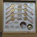 Wagon Wheel Chandelier 8-Light Glass Pendant Light, Industrial Modern Golden Pendant Light, Suitable for Living Room Lighting Fixtures, Dining Rooms, Halls, Lobbies, Bedrooms