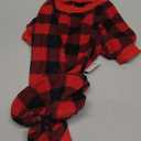 SCENEREAL Dog Pajamas for Large Sized Dogs - Soft Pet Sweater Clothes Pjs, Warm Comfy Puppy Coat Onesie Outfits for Doggie Winter, Holiday Christmas Dog Costume Jammies (Red) Large