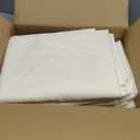 10-Pack Ivory Tablecloths for Rectangle Tables, 60 x 102 Inches, Stain-Resistant Polyester Fabric for 6 Foot Tables - Washable Table Covers for Weddings, Banquets, Birthday Parties, Events