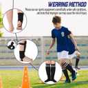 Soccer Shin Guards and Socks Kids Youth Lightweight Soccers Pads Defender with Ankle Protection Ski Shin Guards Football Equipment for Age 4-14 Toddler Boy Girl