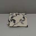 Linen Kitchen Valance, Tree Leaves Printed Window Curtain Valances for Bathroom Bedroom Living Room Farmhouse Decor Rod Pocket Short Cafe Curtains 54 by 14 Inches Gray (Grey)