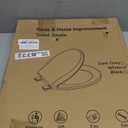 Toilet Seat Round Soft Close16.5'', Toilet Lid Slow Close Quiet No Slam, Easy Installation & ReleaseSafe PP Material Easy Clean, Comfortable Ergonomic Design, 2 Years Support, White Plastic