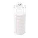 Acrylic Cotton Rounds Holder with Lid for Vanity, Facial Makeup Remover Pads Organizer, Clear Round Cosmetic Storage Display Cases