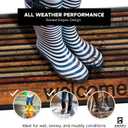 Welcome Mat for Front Door, Non-Slip, Stripes, 24x36in