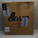 Drive Medical 11148-1 Folding Steel Bedside Commode Chair, Portable Toilet, Supports Individuals Weighing Up To 350 Lbs, with 7.5 Qt. Bucket and 13.5 Inch Seat, Grey