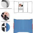 7.87ft*13.12ft Large Blue Screen Backdrop for Professional Photography, Portable Collapsible Solid Color Photography Background Support System for Portrait Parties, Keying, Live Broadcasting