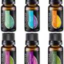 Essential Oils Set - 4 Oils & 2 Blends, Top 6 Oils for Diffusers for Home, Relief, Serenity Dream Oil Blend Aromatherapy, Peppermint, Orange, Lavender, Eucalyptus Essential Oils (0.33 Fl Oz (Pack of 6))