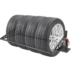 JY PERFORMANCE Adjustable Wall Mounted Tire Rack, Heavy Duty Steel Tire Storage Rack for Garage, Fits 31"-56" Wide, Powder Coated, 400 lbs Weight Capacity, Black