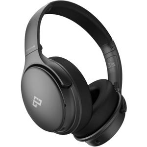 INFURTURE Over Ear Headphones Active Noise Cancelling Headphones, H1 Wireless Bluetooth Headset, Deep Bass Headset, Low Latency, 90H Playtime, Foldable Headphone for Sport Running Cool Gadgets Gift (Black)