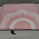 Mahjong Table Mat, 33x33 Inch, Noise Reduction Anti-Slip Surface for Poker, Card Games, Dominoes, Board Games (Pink)