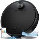 Low-Pile Carpet Robot Vacuum Cleaner, 153 Mins Runtime, Automatic Floor Cleaner with 360 LiDAR Navigation, Wi-Fi/App, Strong Suction, Advanced Obstacle Avoidance, Floor Cleaner Robot for Pet Hair (Black)