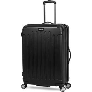 Kenneth Cole REACTION Renegade Luggage Expandable 8-Wheel Spinner Lightweight Hardside Suitcase, Black, 28-Inch Checked