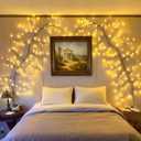 Enchanted Willow Vine Lights for Wall: 7.5FT led Twinkling Tree Branch Light for Room and Home Decor - Warm White Wall Tree Lights Lighted Garland Indoor for Halloween and Christmas Decorations
