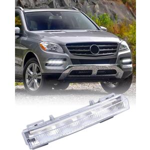 Daytime Running Light DRL LED Fog Lamp Compatible with Mercedes Benz W166 ML350 ML500 2013-2014/W166 ML550 ML63 Amg 2012-2015/X204 GLK250 GLK350 2013-2015 (Passenger Side(R:A2049065501))