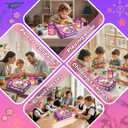 ifergoo Air Dry Clay Kit for Kids - Cakes Modeling Clay, Includes 6 Dessert Designs and Display Stand, DIY Art & Crafts School Projects, Home Party Kids Toys, Holidays Gifts for Age 3-12 Girls & Boys