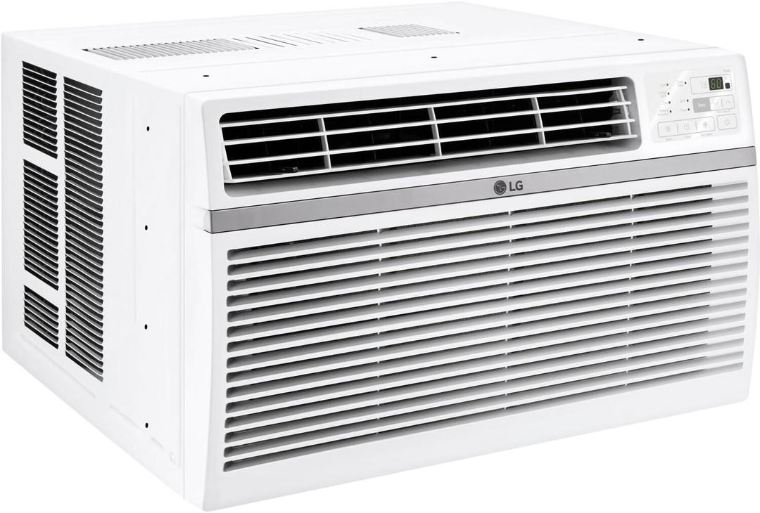 LG 14,000 Window Air Conditioner, 115V, 700 Sq.Ft. (25' x 28' Room Size), Quiet Operation, Electronic Control with Remote, 3 Cooling & Fan Speeds, Auto Restart, 14000 BTU, White