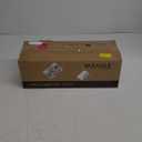 VASAGLE Slim Rolling Cart, 4-Tier Narrow Storage Cart with Handle, 5.1 Inches Deep, Metal Frame, for Kitchen, Dining Room, Living Room, Home Office, Rustic Brown and Classic Black ULRC032B01V1