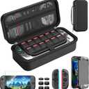 HEYSTOP Carrying Case for Nintendo Switch 2,Portable Travel Case for Nintendo Switch 2 Accessories with Screen Protector*1,Protective Cover*1,Thumb Caps*6,Large Space with 12 Game Card Slot,Hard Shell