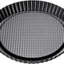 Zenker Non-Stick Carbon Steel Flan/Tart Pan, 11-Inch, grey