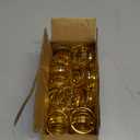 100 Pcs Gold Napkin Rings Bulk, Exquisite Round Napkin Ring Buckles, Suitable for Family Dinners, Weddings, Holiday Parties