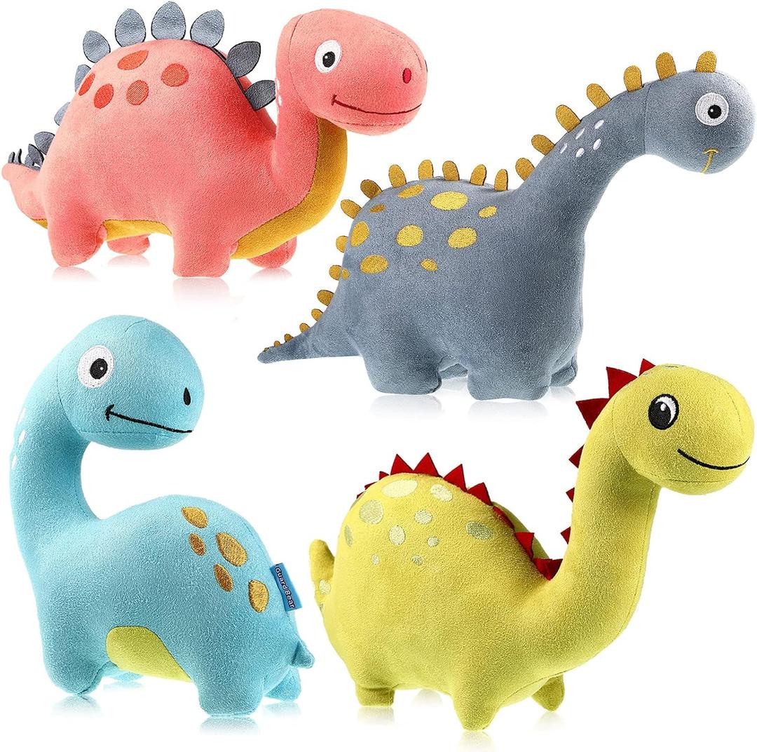 4 Packs Dinosaur Stuffed Animal Cute Dinosaur 9 Inch Plush Toys Adorable Soft Toy for Kids Baby Birthday Party Favors 4 Packs Dinosaur Stuffed Animal Cute Dinosaur 9 Inch Plush Toys Adorable Soft Toy for Kids Baby Birthday Party Favors