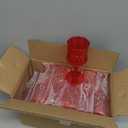 XKXKKE 24 Pcs Red Plastic Wine Glasses, Plastic Water Goblets for Parties, Stemmed Drinking Glasses for Wedding Reception, Grand Event Party Bar Supplies Reusable Drinking Cups
