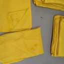 50pcs Polyester Cloth Napkins - 20 x 20 inch Yellow Dinner Washable Napkins with Hemmed Edges for Restaurant/Wedding/Hotel(50,Yellow)