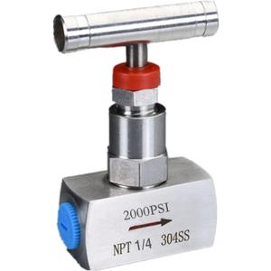 Stainless steel Needle valve 1/4" NPT High pressure 2000 PSI, Pressure regulating, flow control, Instrument Gauge Valve, Water Oil Gas (1/4)