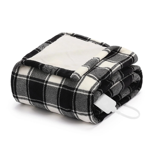 Homemate Heated Blanket Electric Throw - 50“x60“ Heating Blanket with 10 Fast Heat Levels 8 Hours Auto Off Soft Cozy Flannel Over-Heated Protection ETL Certification Keep Warming in Home