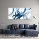 Blue Wall Art Large Pictures for Living Room Abstract Wall Decor Wall Decoration Print Pictures Canvas Framed Artwork Minimalist Paintings for Office Above Bed Wall Decor 2448in