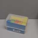 H4D Index Card Holder 4x6 Inches with 25 Plastic Dividers, Clear