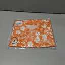 Women's Floral Boho Button Down Shirts Dress Long Sleeve Blouse Outfits Business Casual Work Tops (Orange, M)